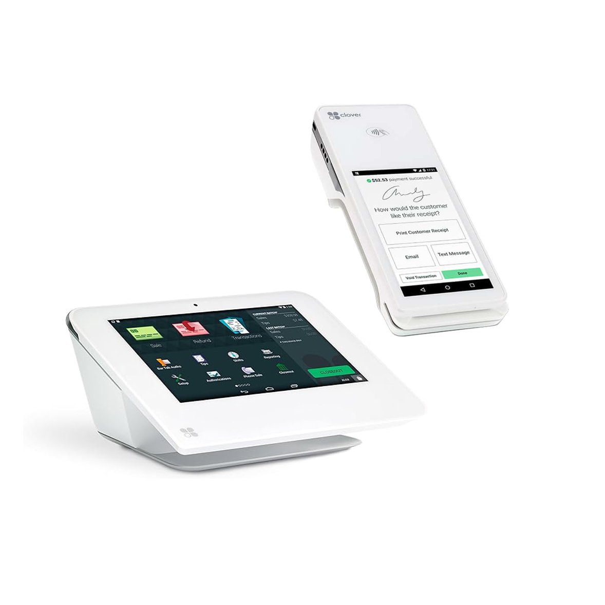 Clover Mini and Clover Flex POS for cafes and salons