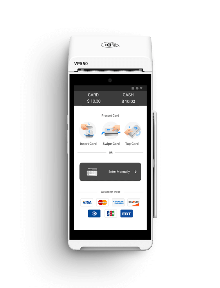 Valor VP550 Android POS terminal — 0% processing